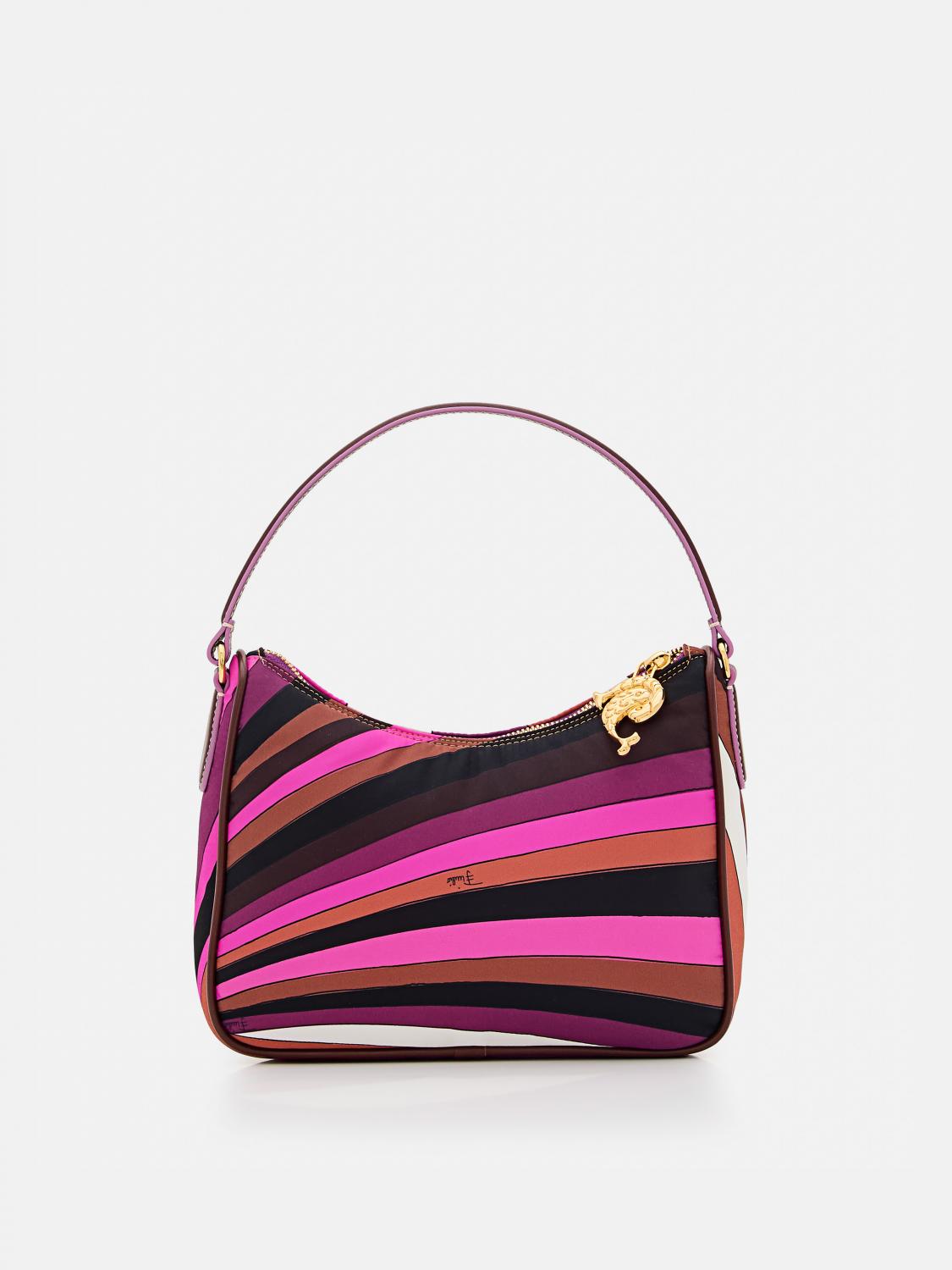 PUCCI BORSA A SPALLA: Borsa a spalla donna Pucci, Fuxia - Img 3