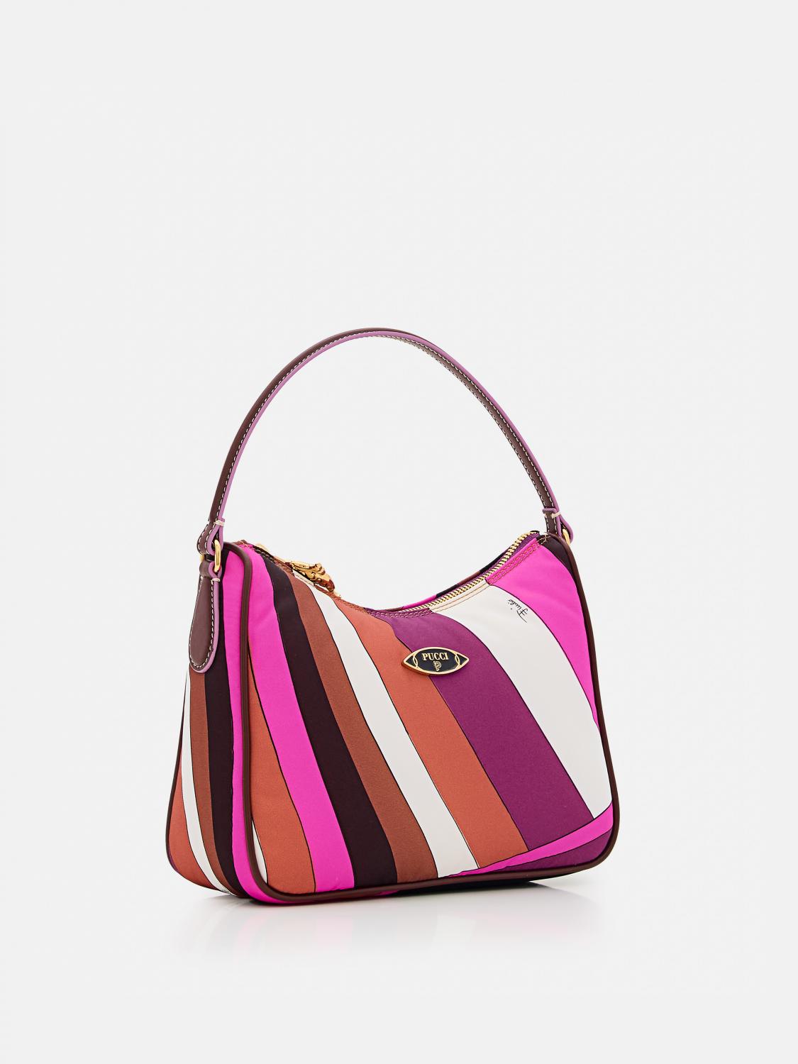 PUCCI BORSA A SPALLA: Borsa a spalla donna Pucci, Fuxia - Img 4