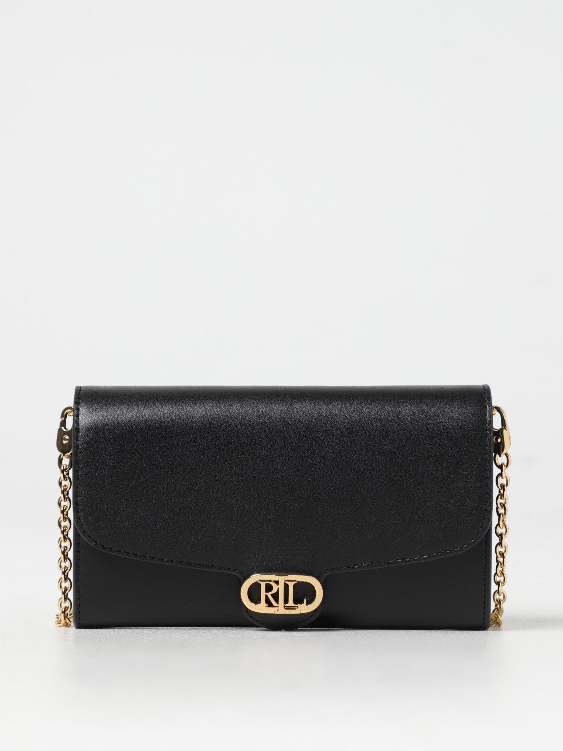 LAUREN RALPH LAUREN MINI BAG: Shoulder bag woman Lauren Ralph Lauren, Black - Img 1