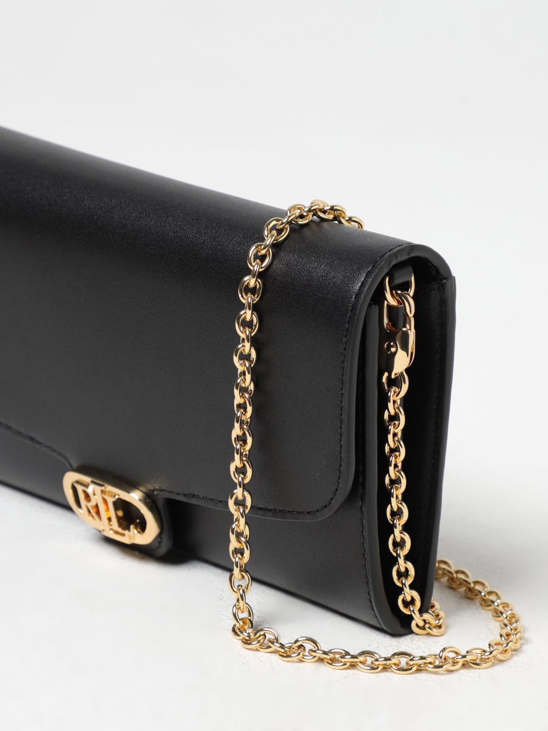 LAUREN RALPH LAUREN MINI BAG: Shoulder bag woman Lauren Ralph Lauren, Black - Img 3