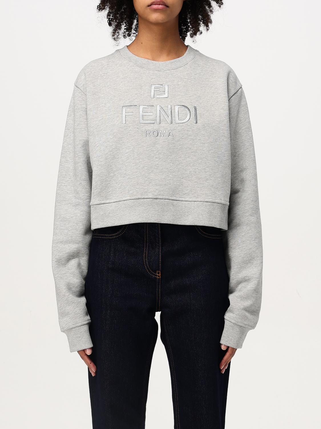 FENDI SWEATER: Sweater woman Fendi, Grey - Img 1