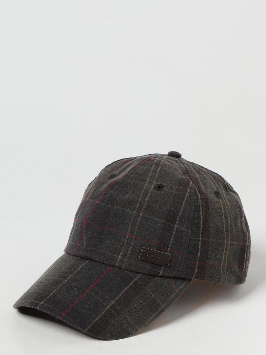 Giglio Cappello Darwen Barbour in cotone cerato con stampa tartan