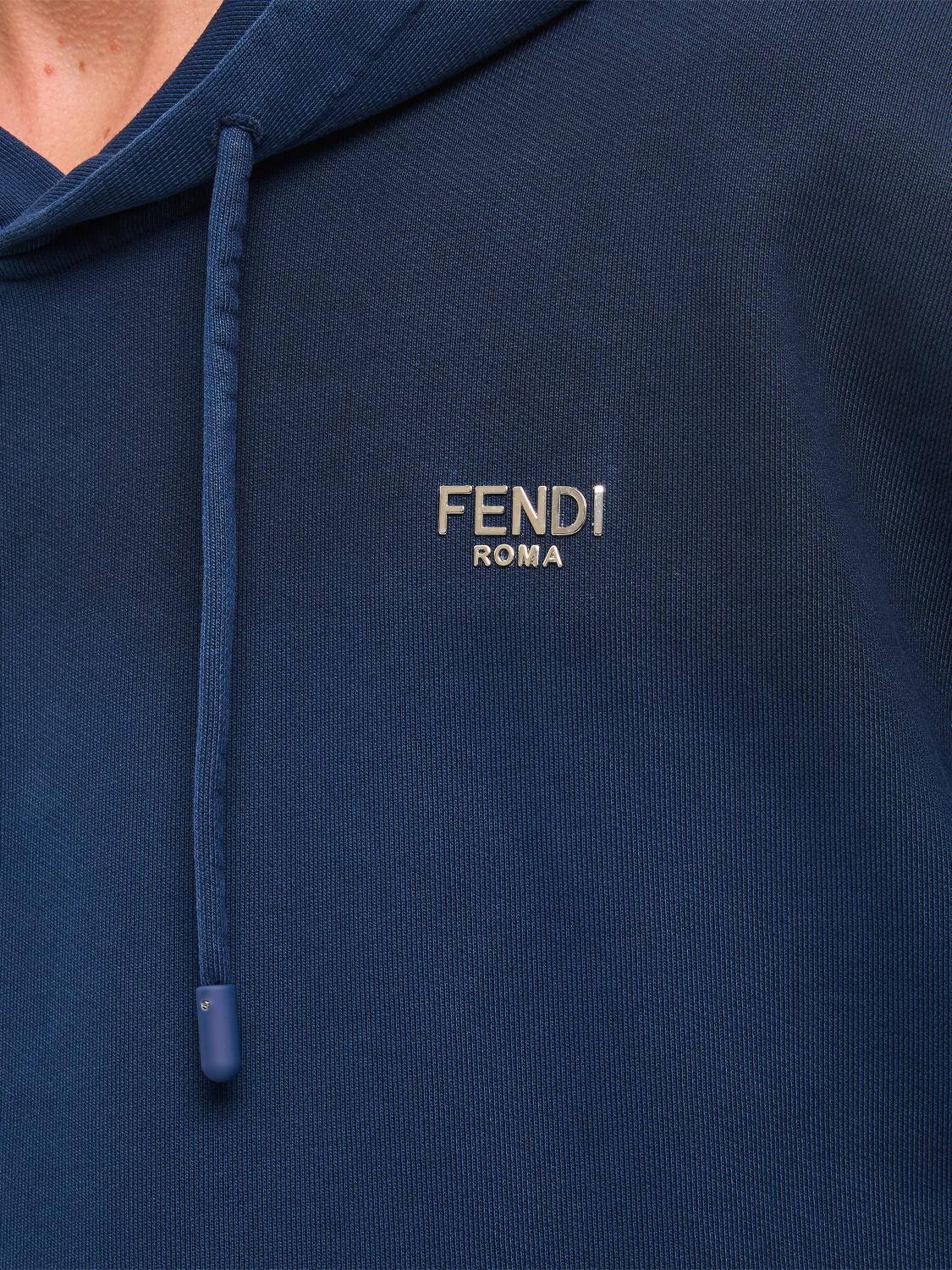 FENDI SWEATSHIRT: Sweatshirt men Fendi, Blue - Img 4