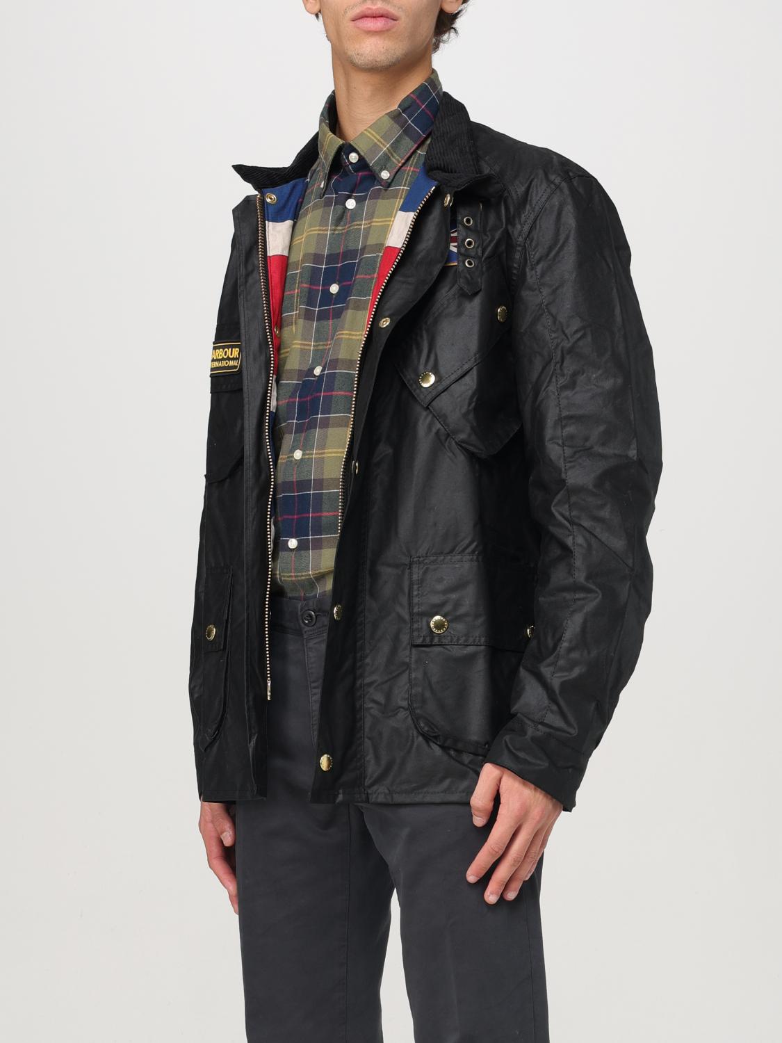 BARBOUR GIACCA: Giubbotto Barbour in in cotone cerato , Nero - Img 3