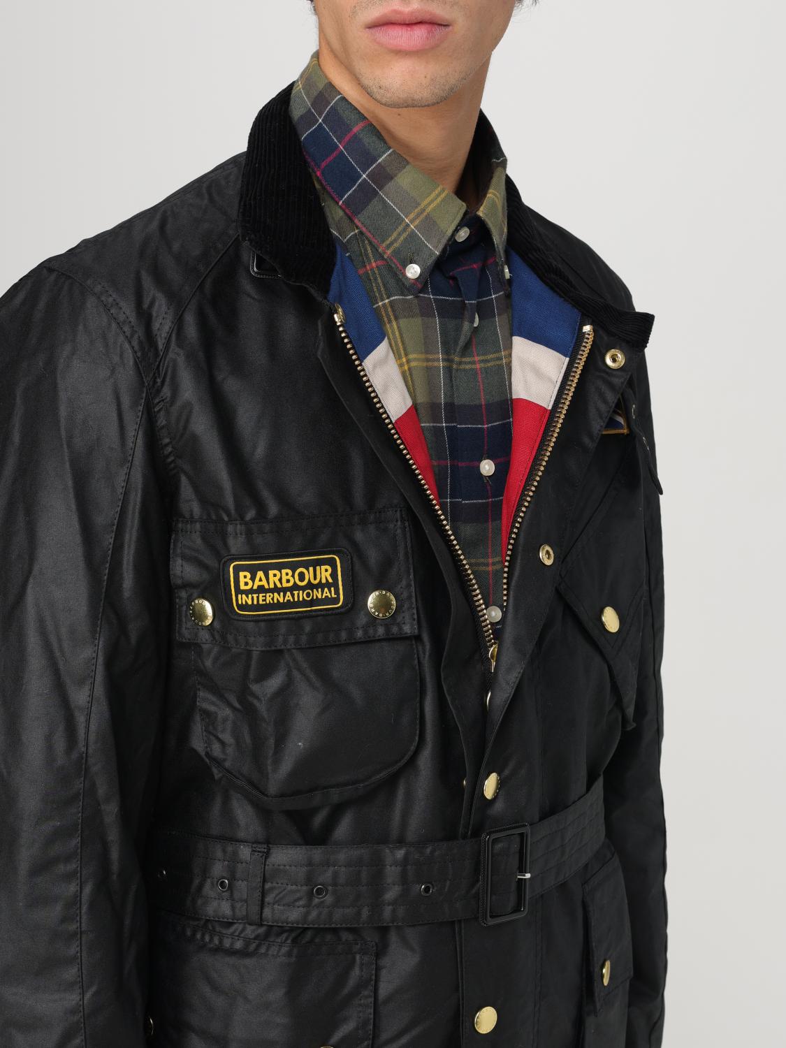 BARBOUR GIACCA: Giubbotto Barbour in in cotone cerato , Nero - Img 4