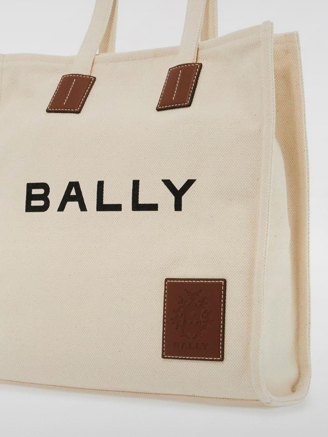 トートバッグ BALLY Woman Tote bags Ecru WAE05BCV011 I135O BALLY: Tote bags woman - Natural | Bally tote bags