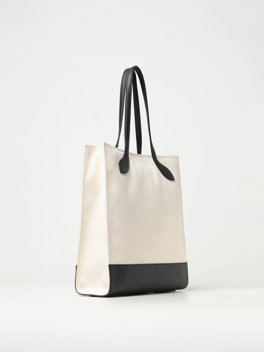 BALLY トートバッグ VESSEL ブラック ホワイト キャンバス Bally トートバッグ レディース - ナチュラル | WAE02WCV034 | GIGLIO.COM
