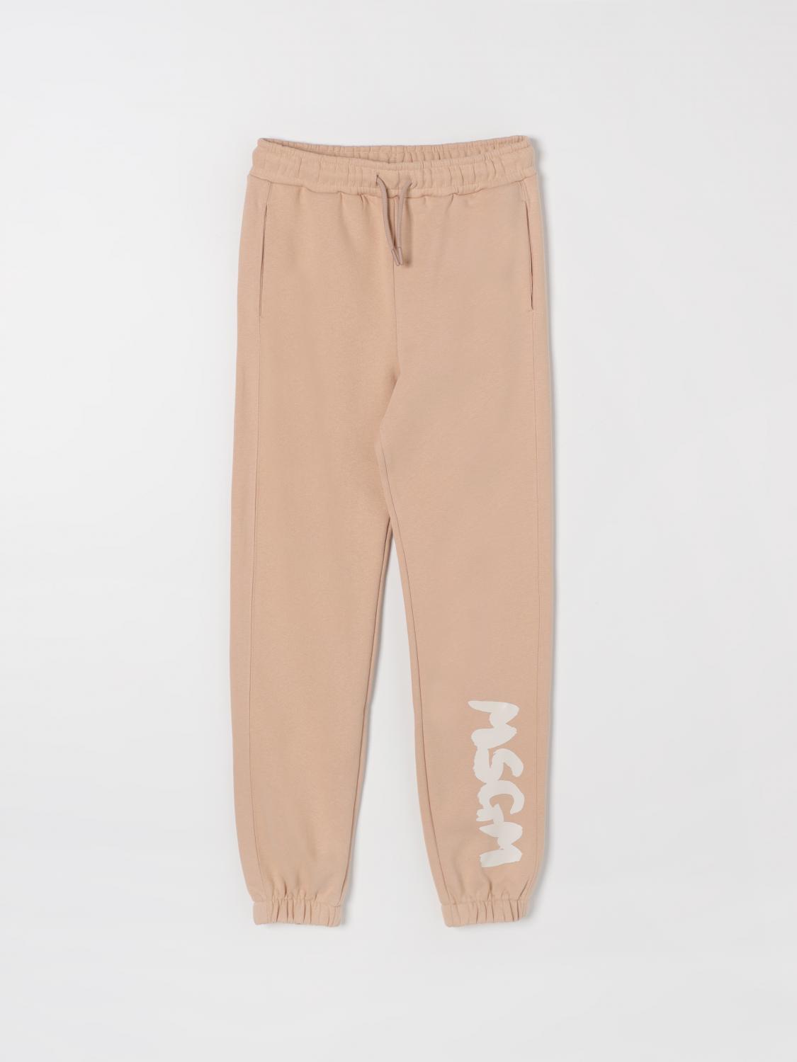 MSGM KIDS PANTALON: Pantalon enfant MSGM, Beige - Img 1