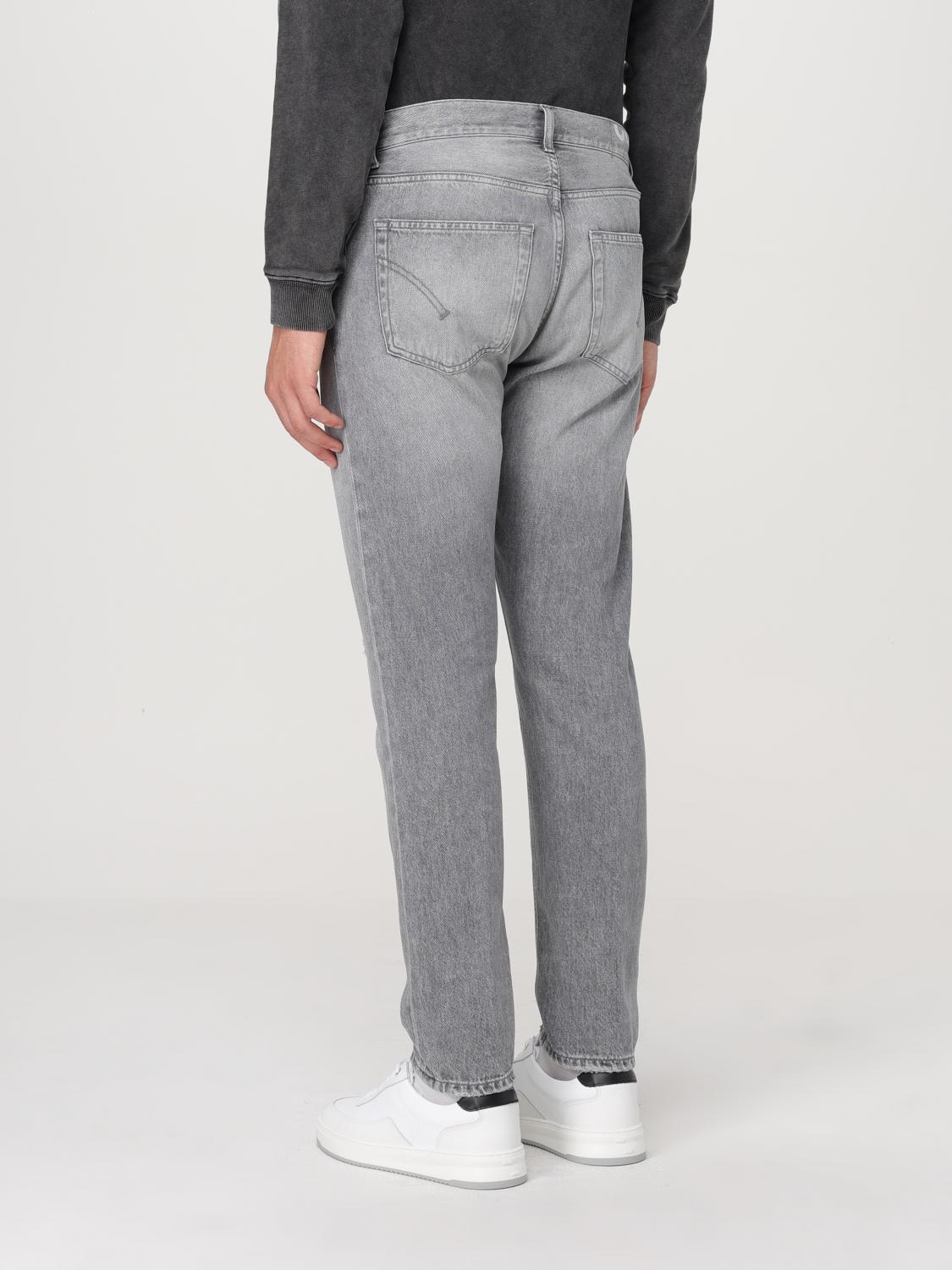 DONDUP JEANS: Jeans Dondup in denim di cotone used , Grigio - Img 2