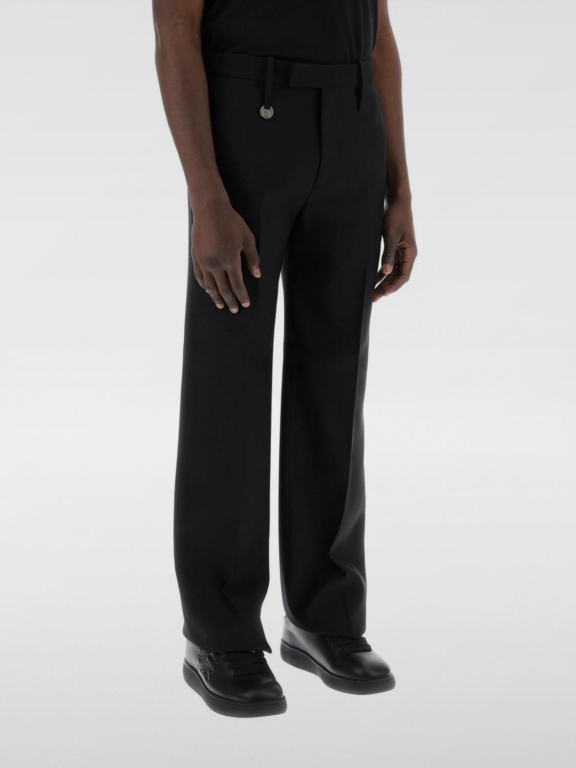 BURBERRY PANTS: Pants men Burberry, Black - Img 1