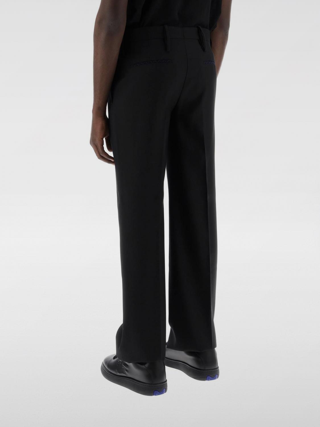 BURBERRY PANTS: Pants men Burberry, Black - Img 2