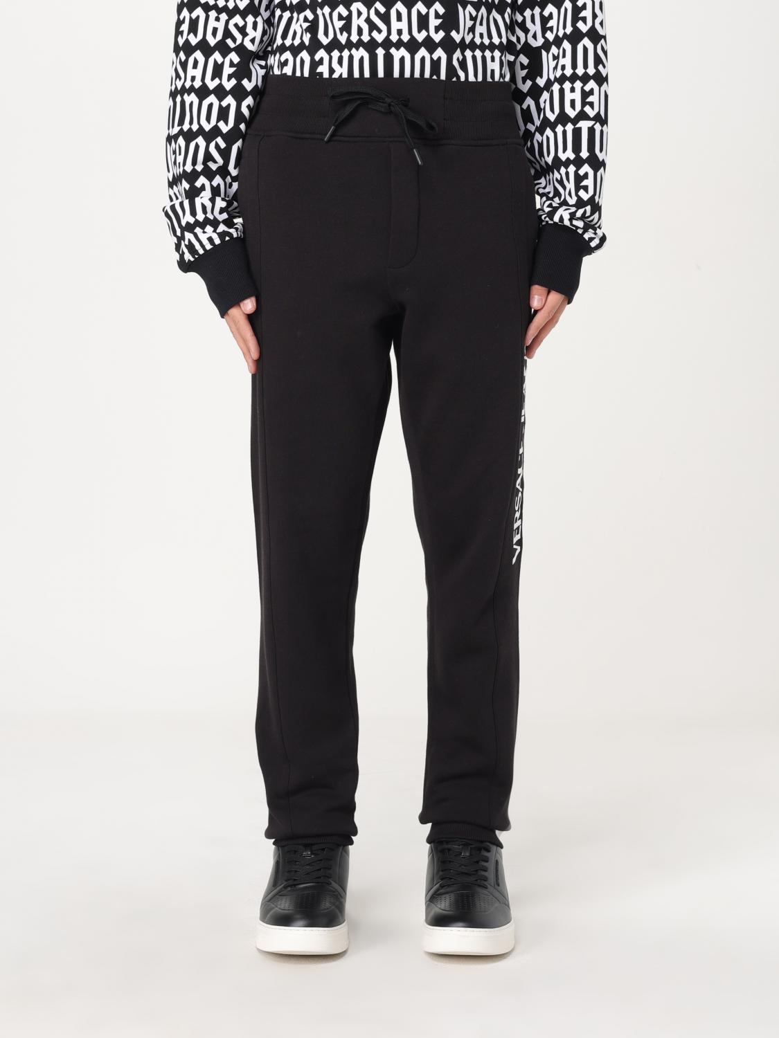 VERSACE JEANS COUTURE 裤子: 裤子 男士 Versace Jeans Couture, 黑色 - Img 1