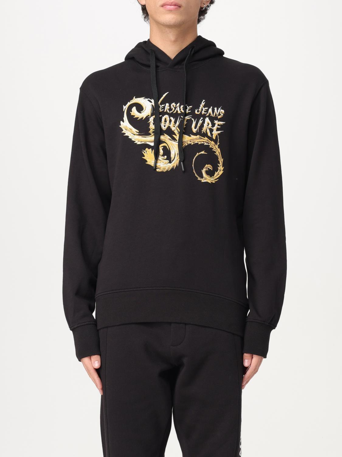 VERSACE JEANS COUTURE SWEATSHIRT: Sweater men Versace Jeans Couture, Black 1 - Img 1