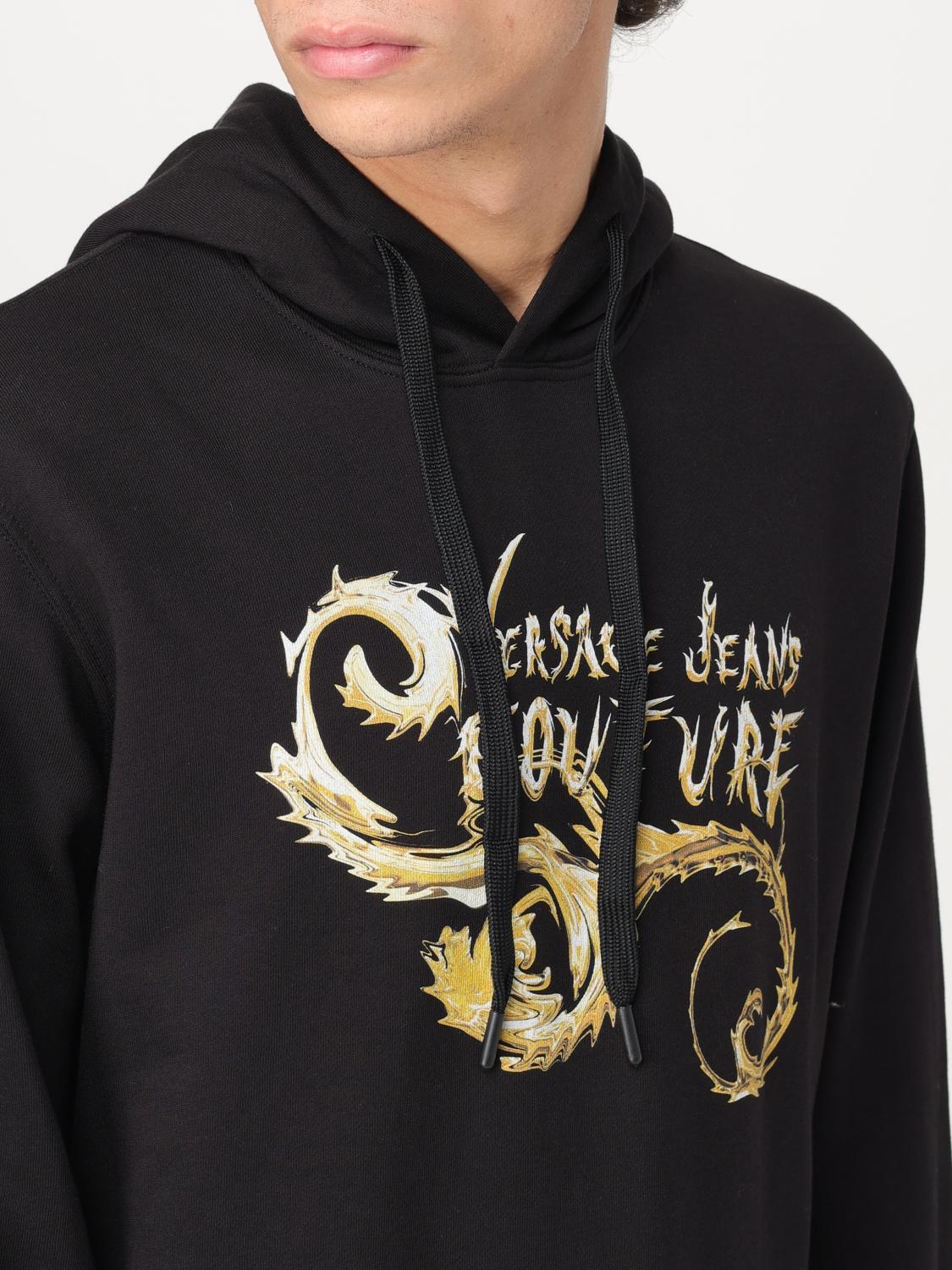 VERSACE JEANS COUTURE SWEATSHIRT: Sweater men Versace Jeans Couture, Black 1 - Img 3