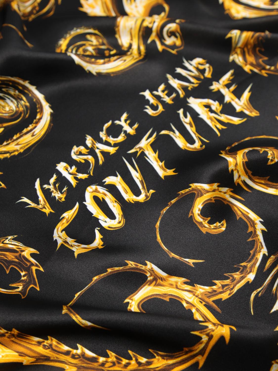 VERSACE JEANS COUTURE NECK SCARF: Scarf woman Versace Jeans Couture, Black - Img 3