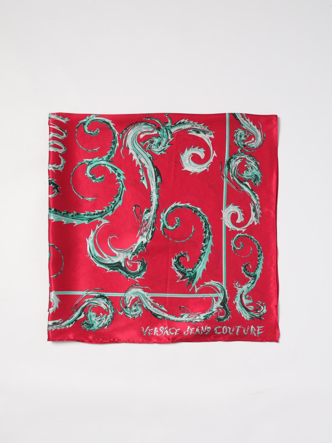 VERSACE JEANS COUTURE NECK SCARF: Scarf woman Versace Jeans Couture, Red - Img 1