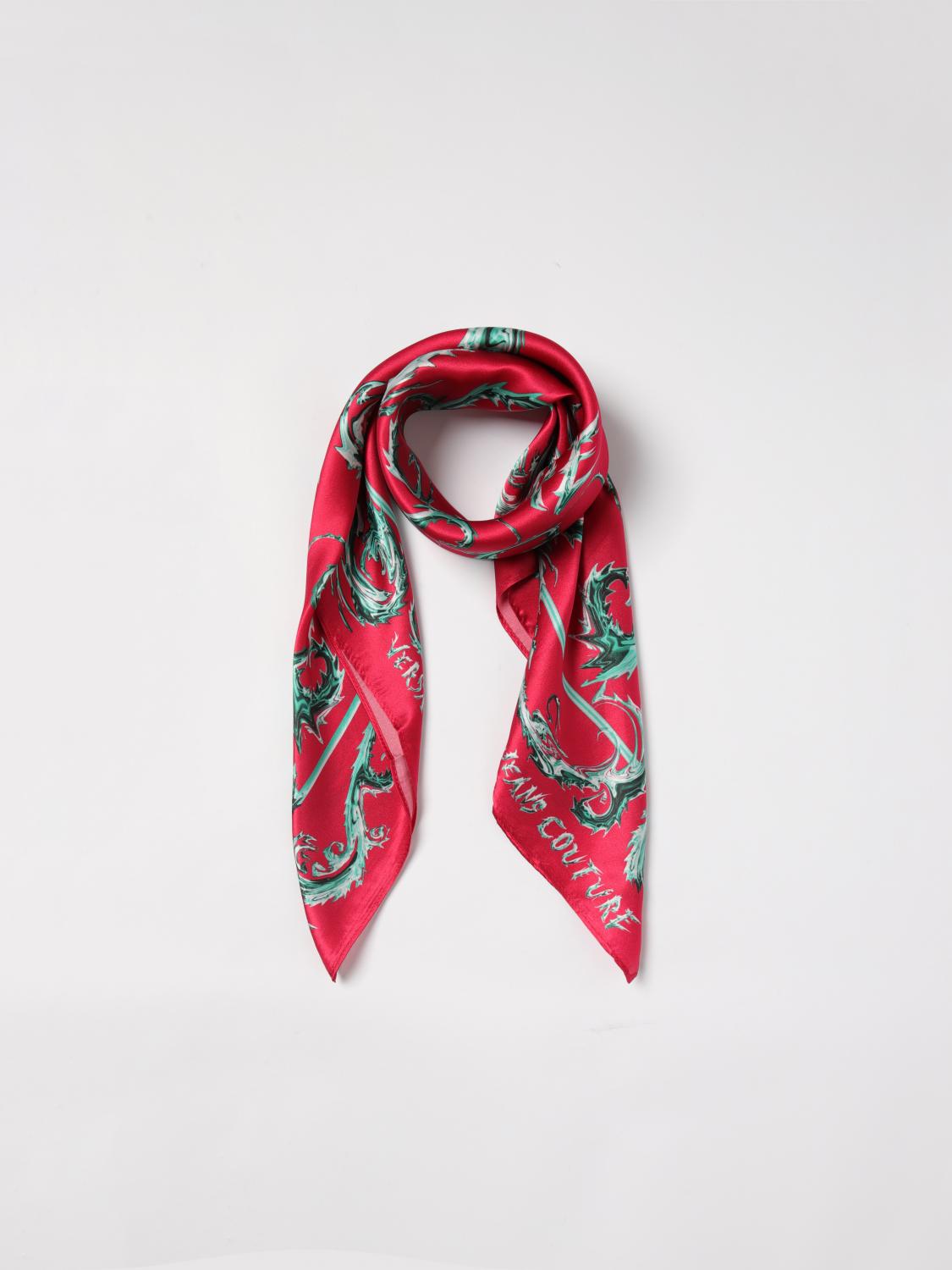 VERSACE JEANS COUTURE NECK SCARF: Scarf woman Versace Jeans Couture, Red - Img 2