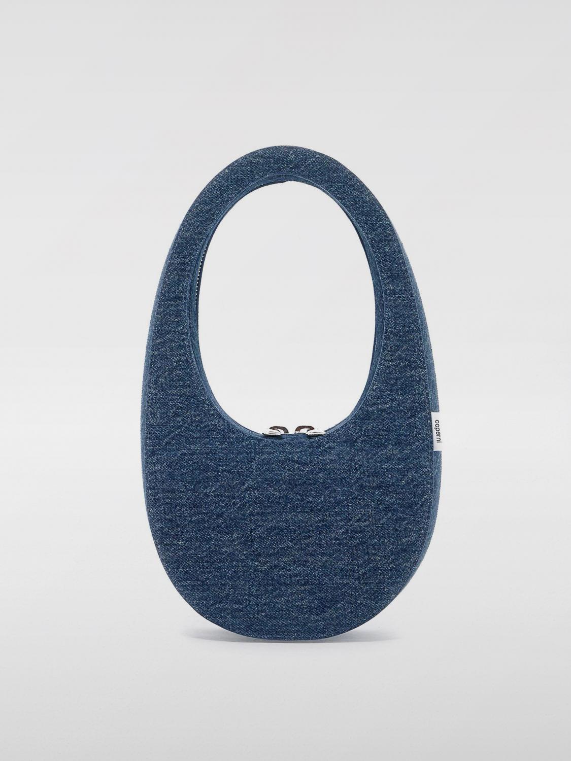 COPERNI BORSA MINI: Borsa Swipe Mini Coperni in denim di cotone , Blue - Img 1