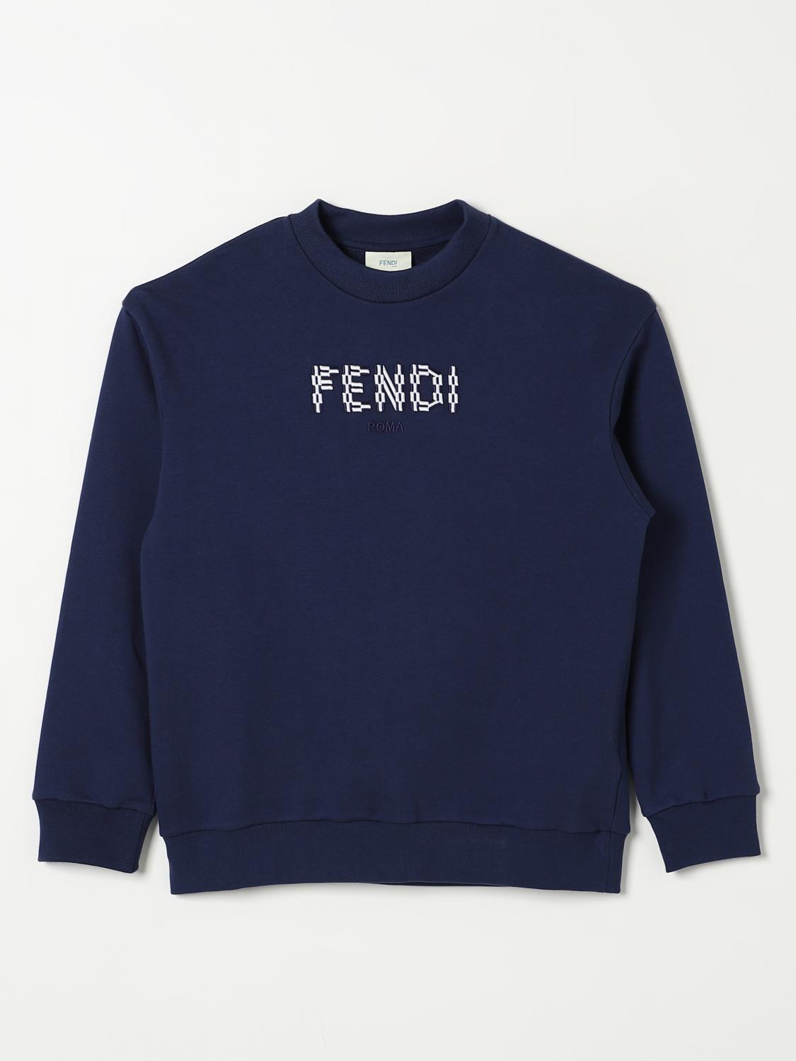 FENDI PULL: Pull enfant Fendi, Bleu - Img 1