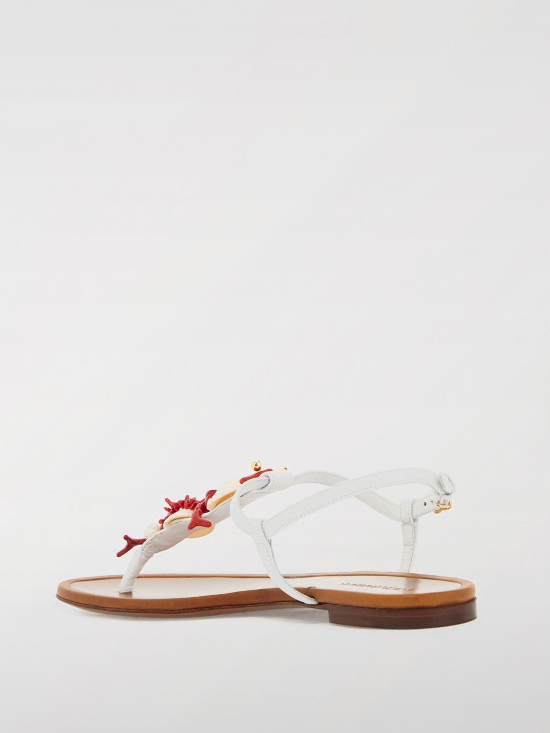 DOLCE & GABBANA FLAT SANDALS: Flat sandals woman Dolce & Gabbana, White - Img 2