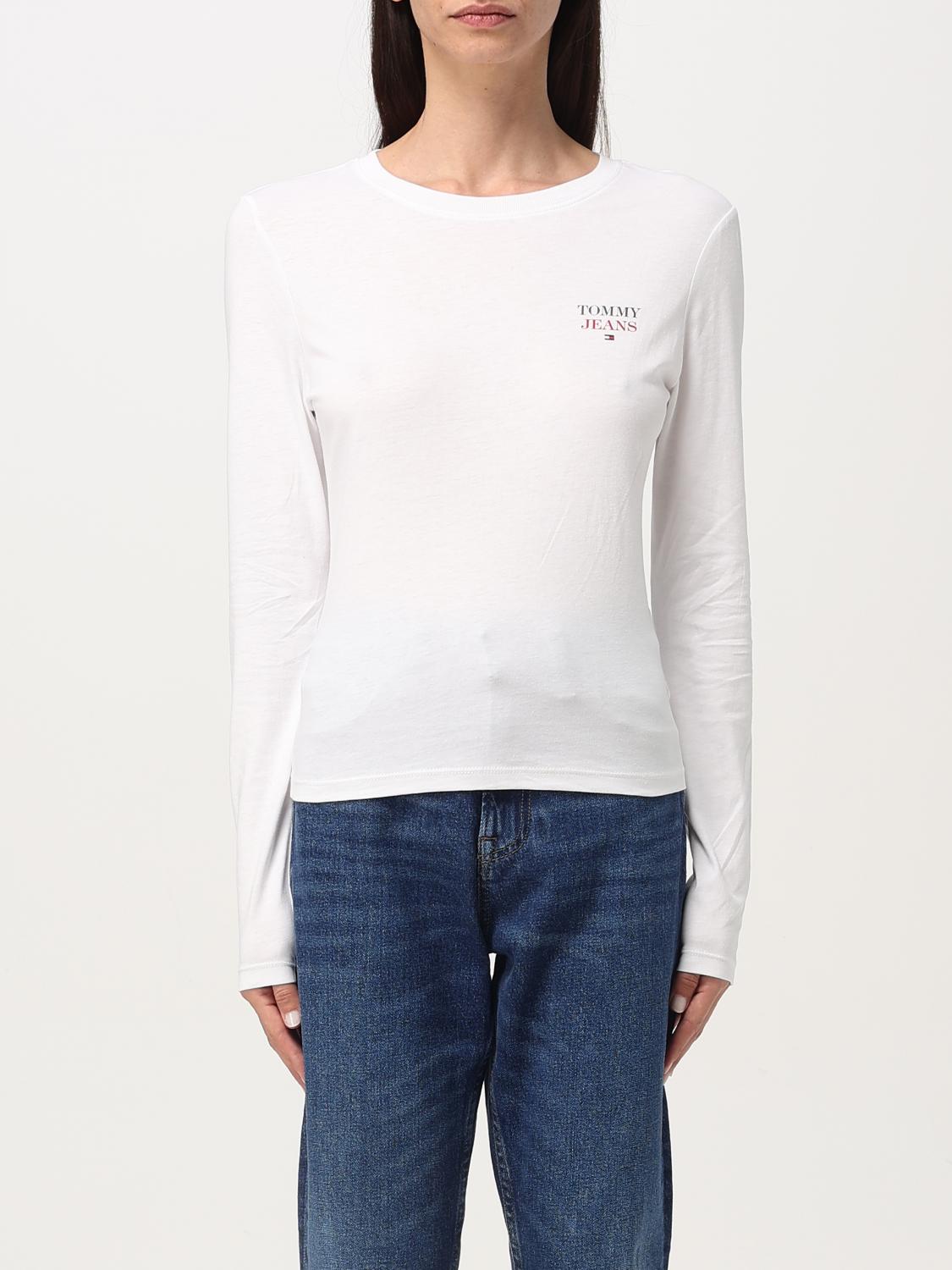 TOMMY JEANS T-SHIRT: T-shirt woman Tommy Jeans, White - Img 1