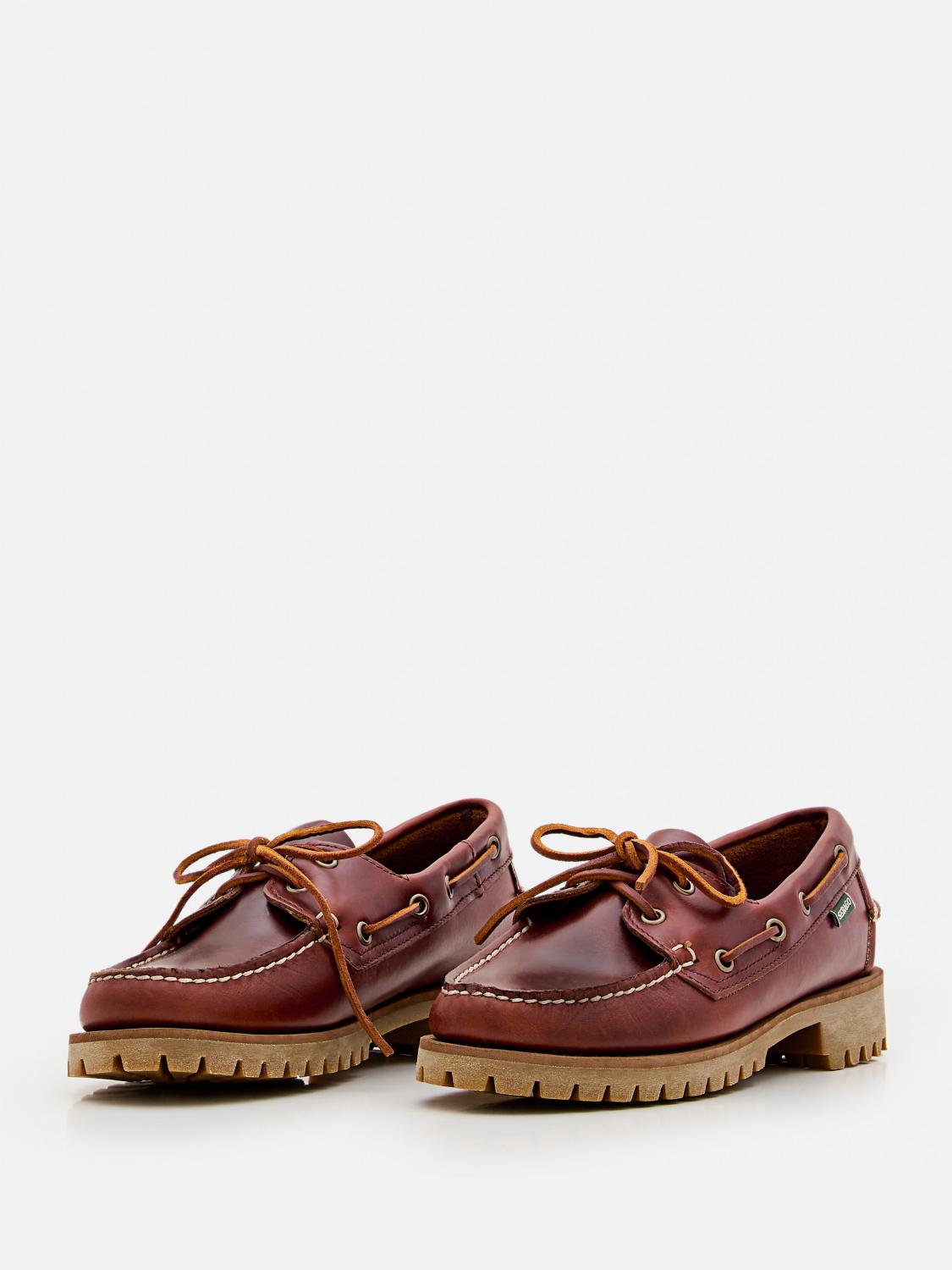 SEBAGO MOCASSINI: Mocassino Ranger Waxy Sebago in pelle cerata , Marrone - Img 2