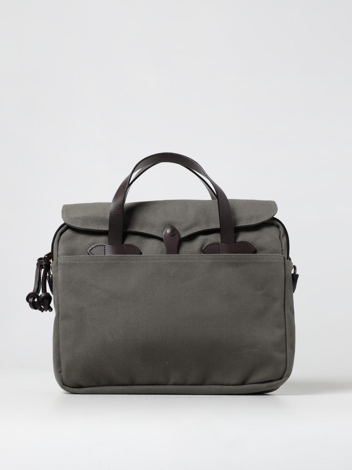 Giglio Borsa Filson in Rugged Twill cerato e pelle