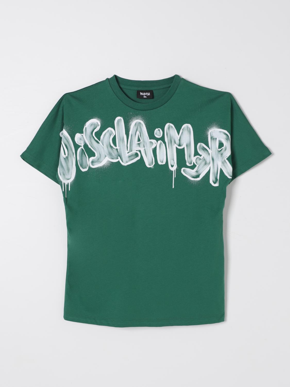 DISCLAIMER T-SHIRT: T-shirt kids Disclaimer, Green - Img 1