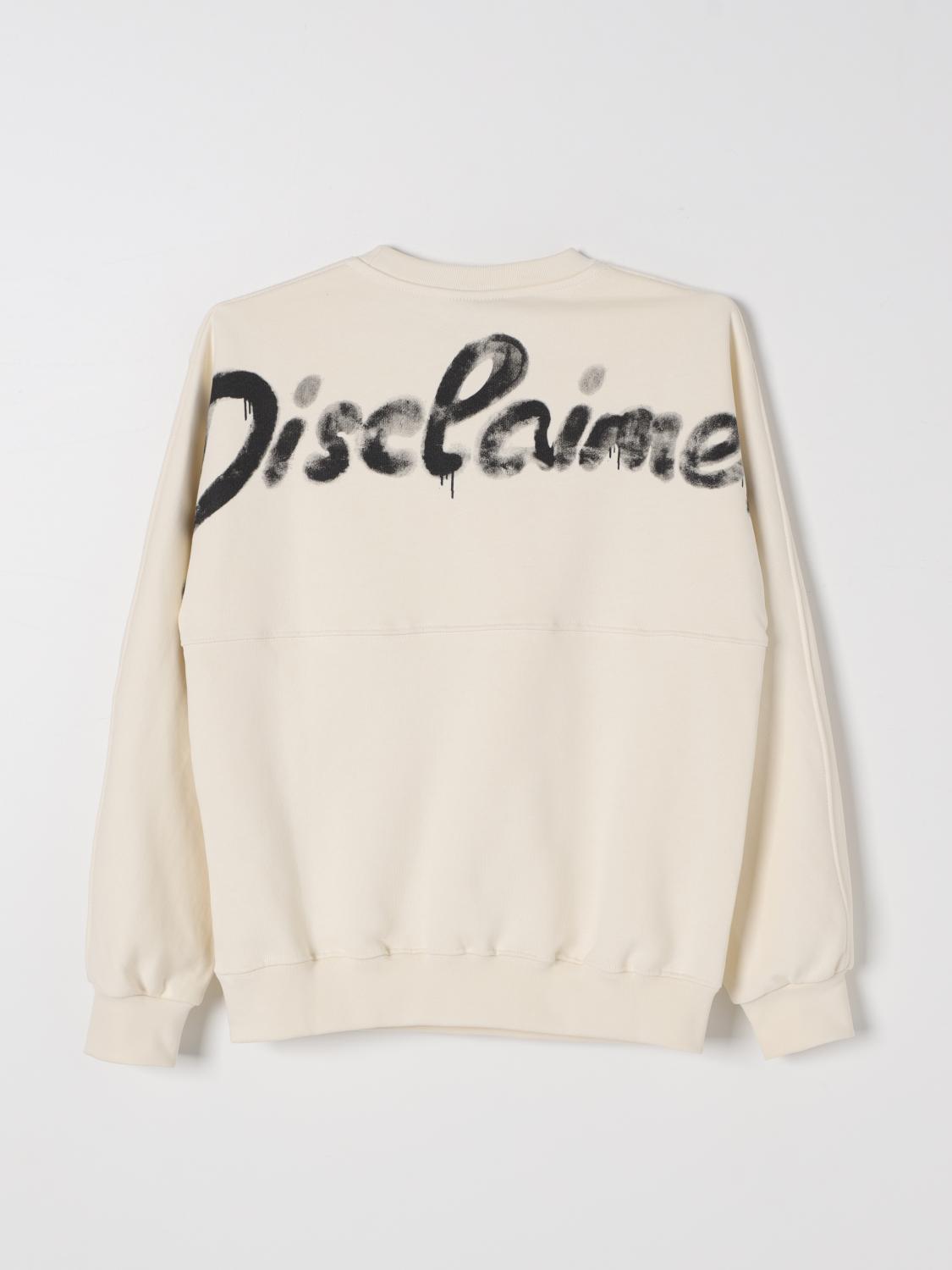 DISCLAIMER SWEATER: Sweater kids Disclaimer, Yellow Cream - Img 2