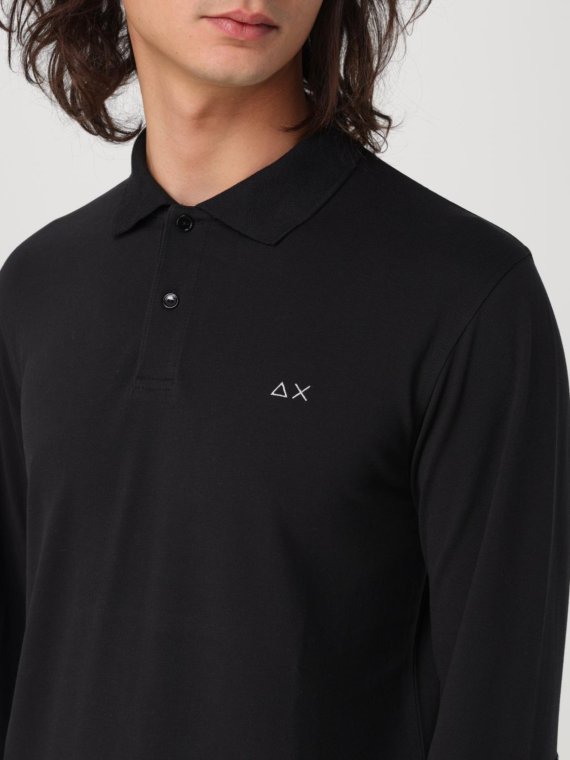 SUN 68 POLO SHIRT: T-shirt men SUN68, Black - Img 3