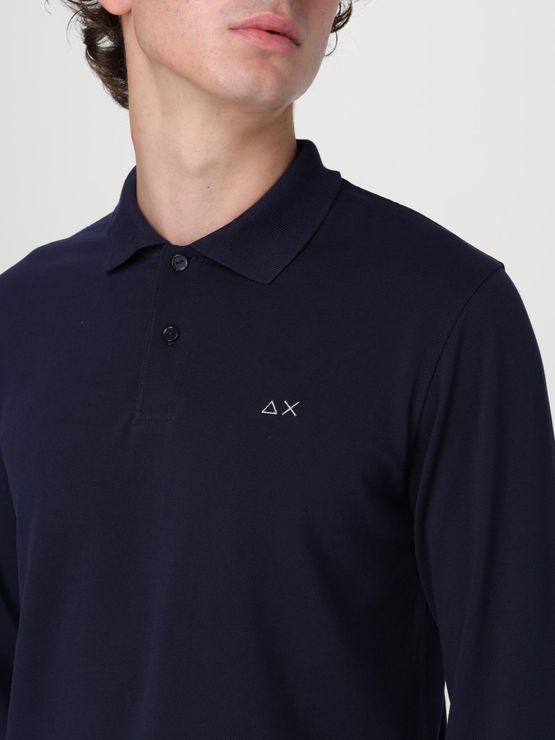 SUN 68 POLO SHIRT: T-shirt men SUN68, Blue - Img 3