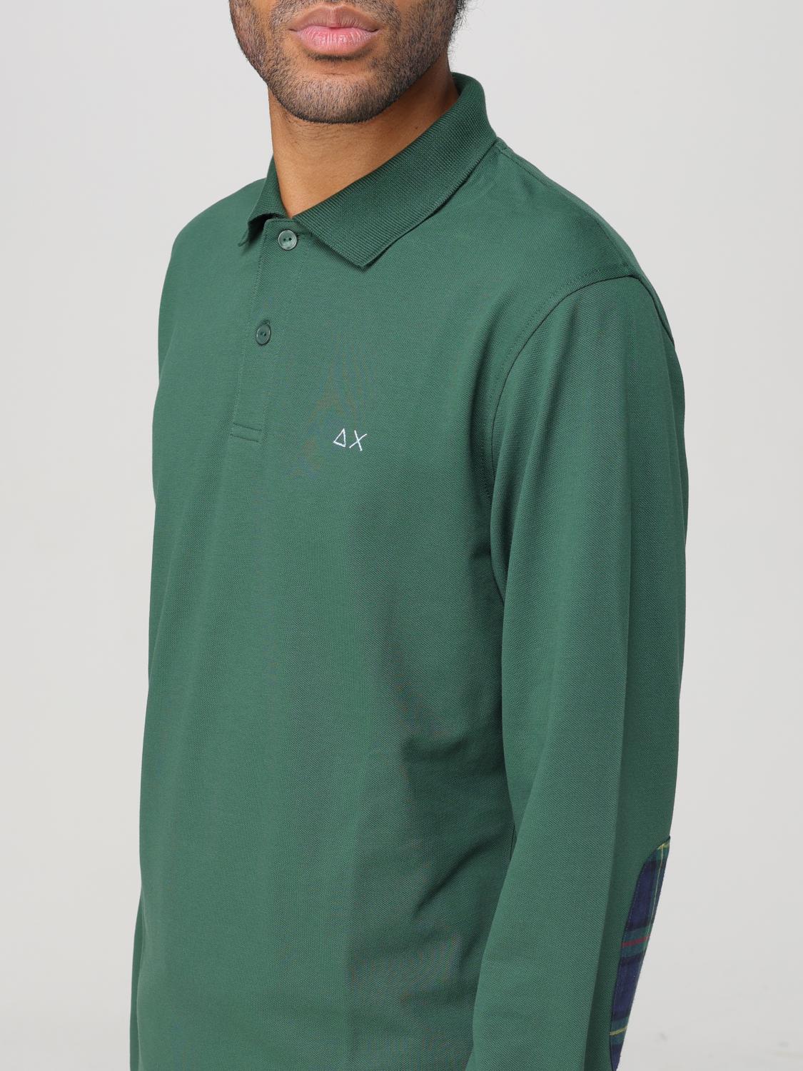 SUN 68 POLO SHIRT: T-shirt men SUN68, Green - Img 3