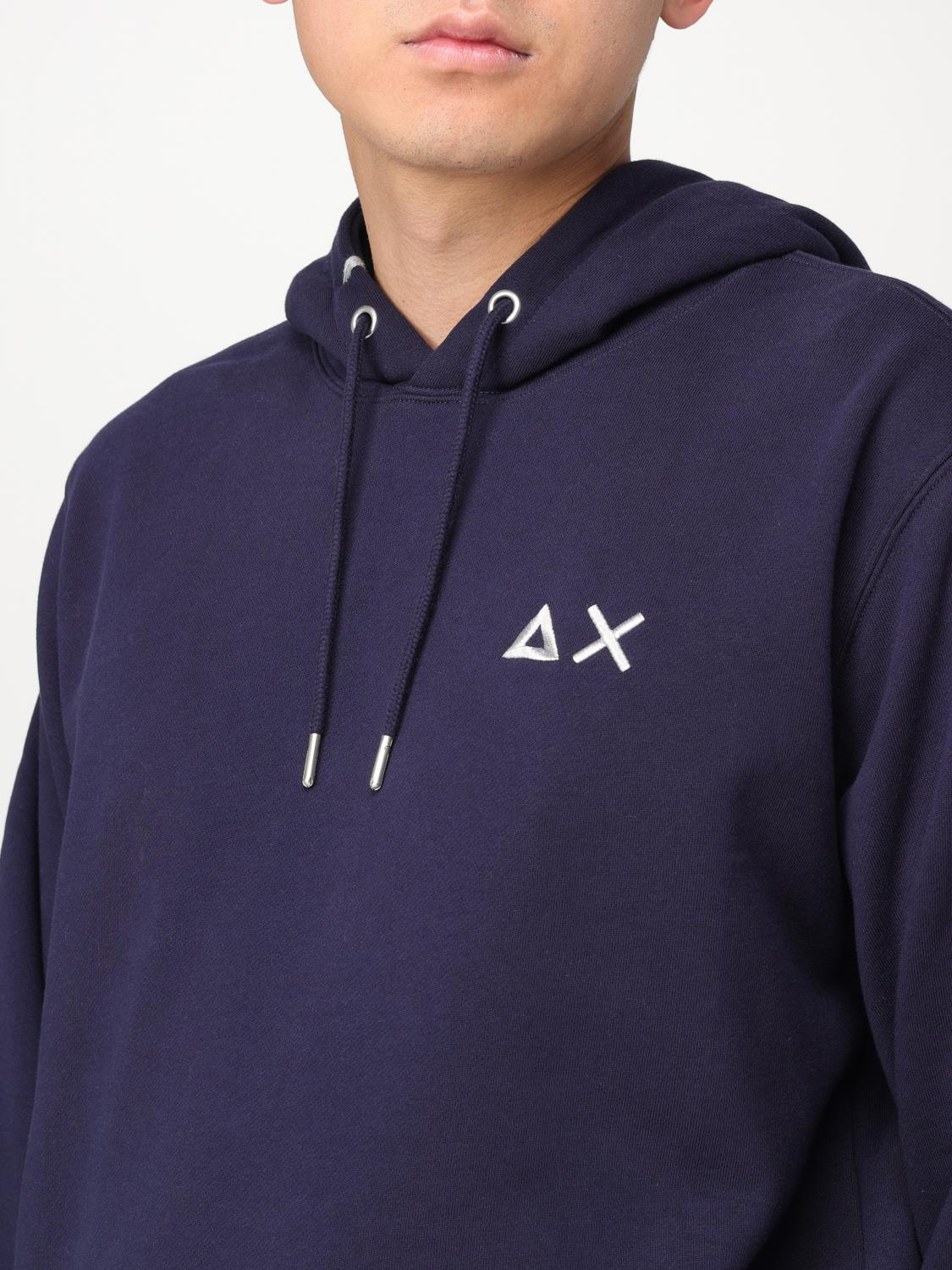 SUN68 SWEATSHIRT: SUN68 cotton blend hoodie, Blue - Img 3