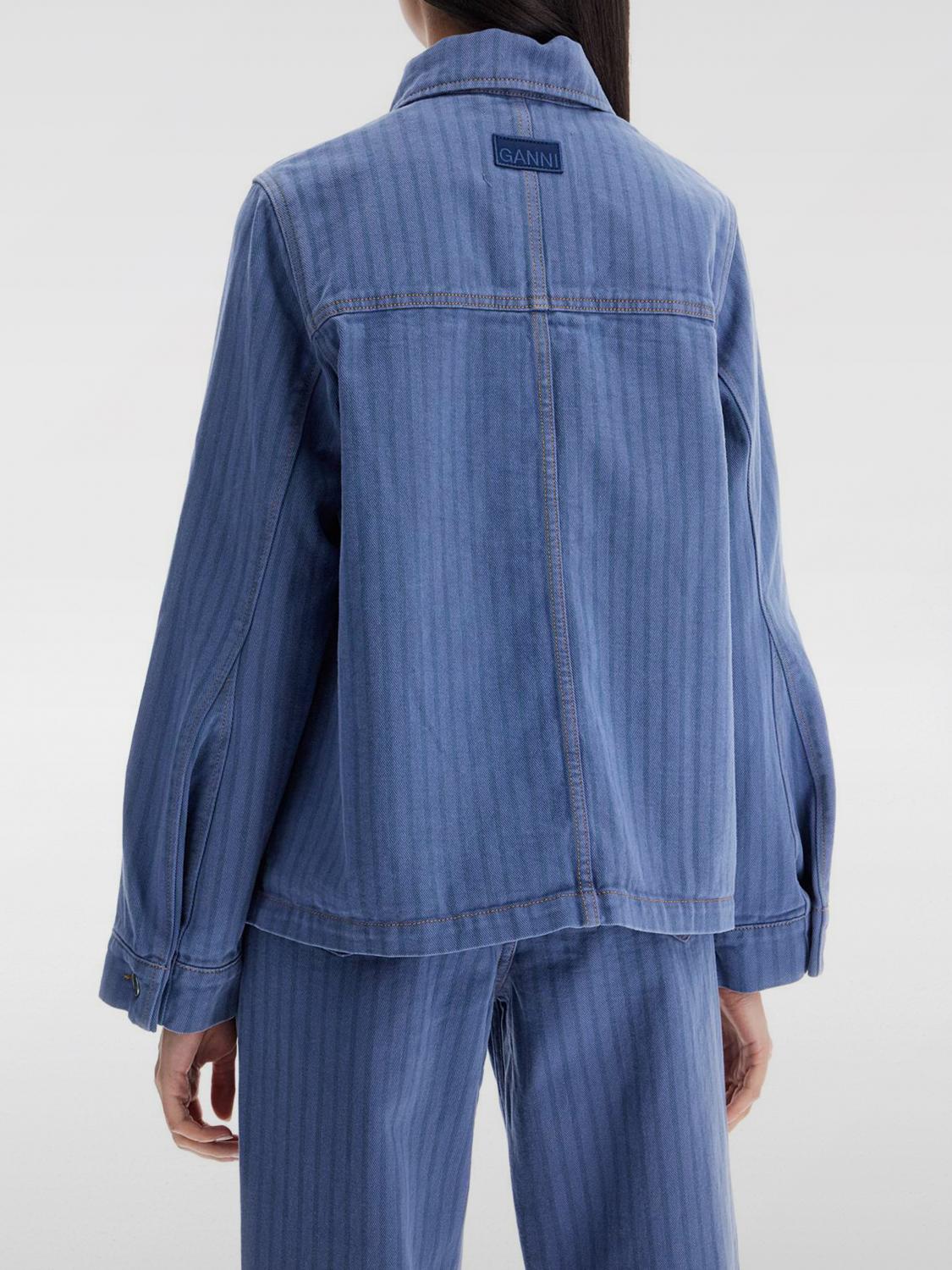GANNI GIACCA: Giacca donna Ganni, Blue - Img 2