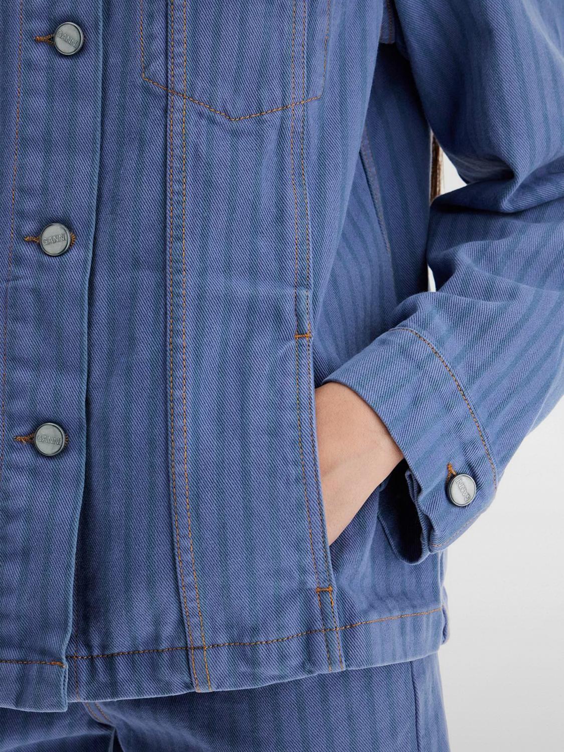 GANNI GIACCA: Giacca donna Ganni, Blue - Img 3