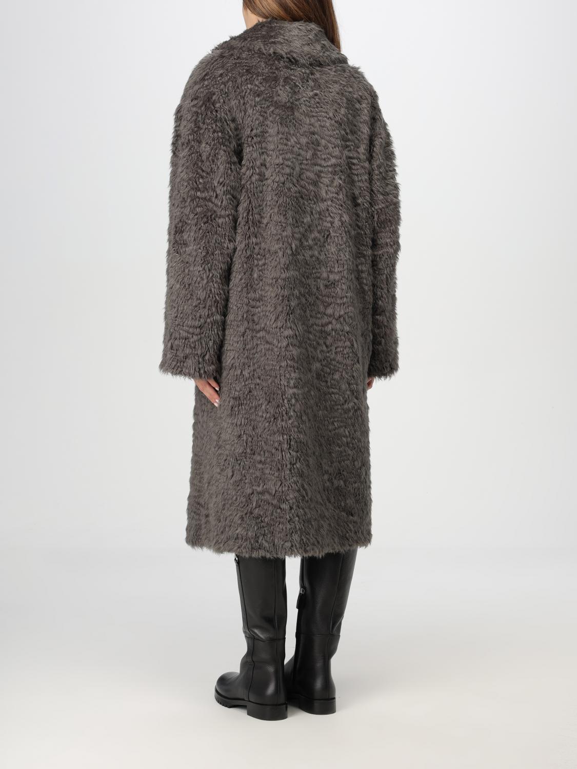 STAND STUDIO FUR COATS: Fur coats woman Stand Studio, Grey - Img 2