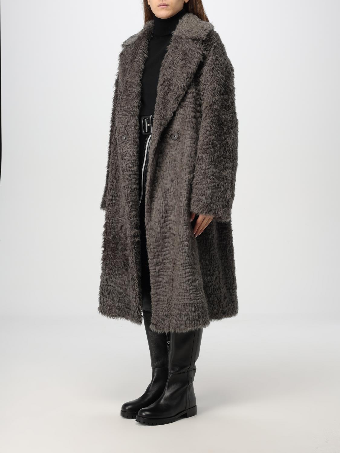 STAND STUDIO FUR COATS: Fur coats woman Stand Studio, Grey - Img 3