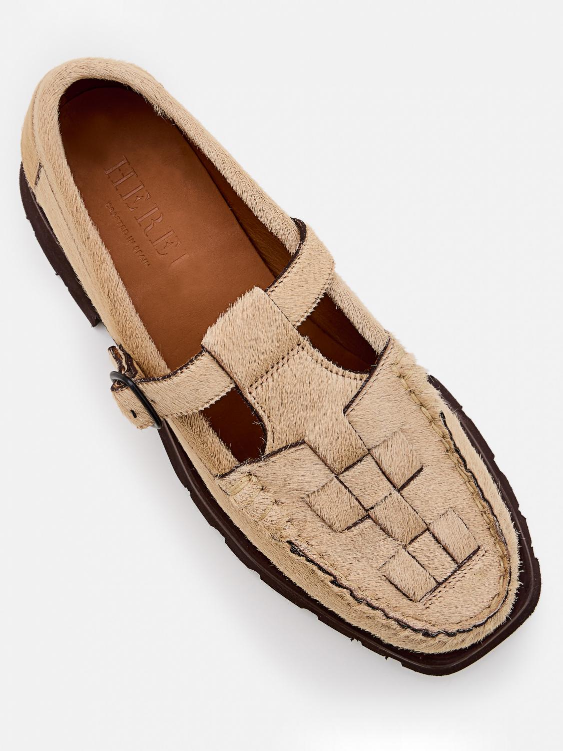 HEREU LOAFERS: Loafers woman Hereu, Beige - Img 4