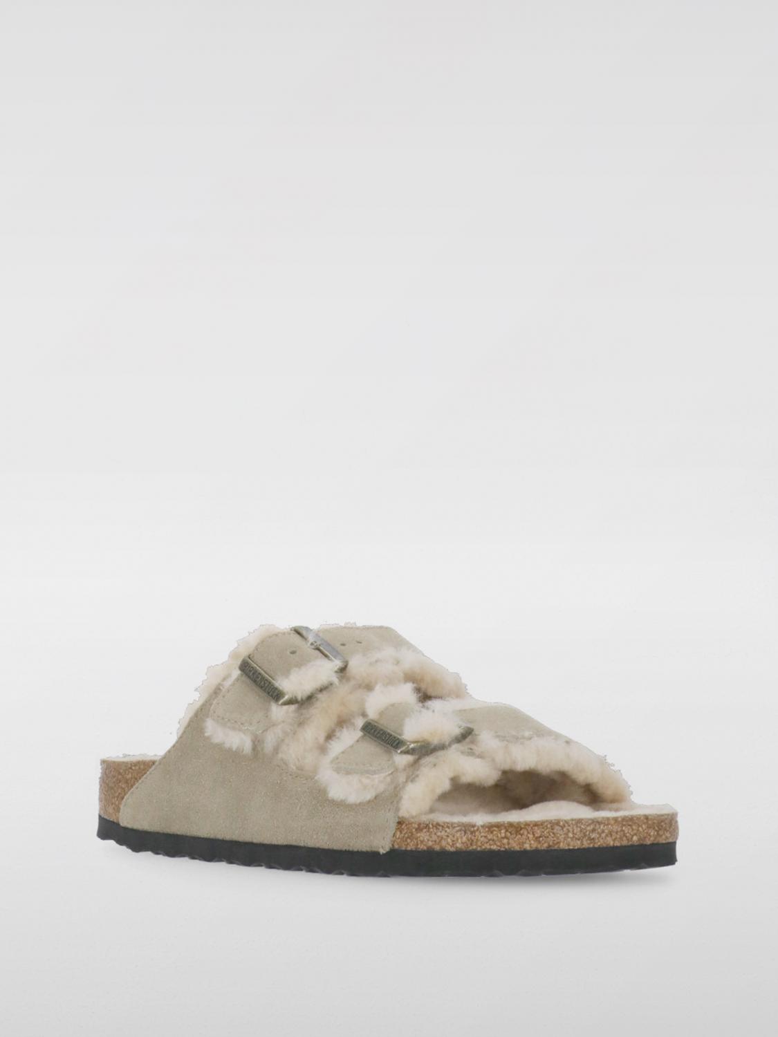 BIRKENSTOCK FLAT SANDALS: Flat sandals woman Birkenstock, Beige - Img 2