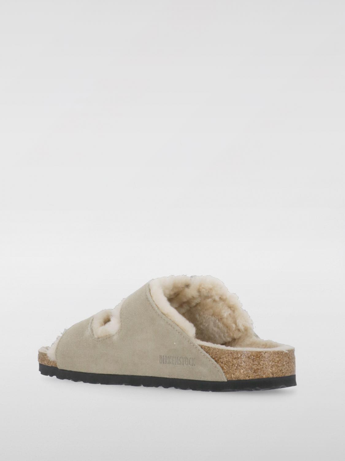 BIRKENSTOCK FLAT SANDALS: Flat sandals woman Birkenstock, Beige - Img 3