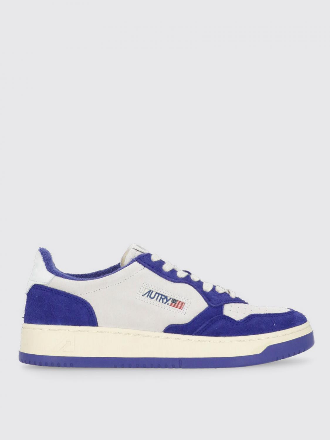 AUTRY SNEAKERS: Sneakers Medalist Autry in pelle , Blue - Img 1