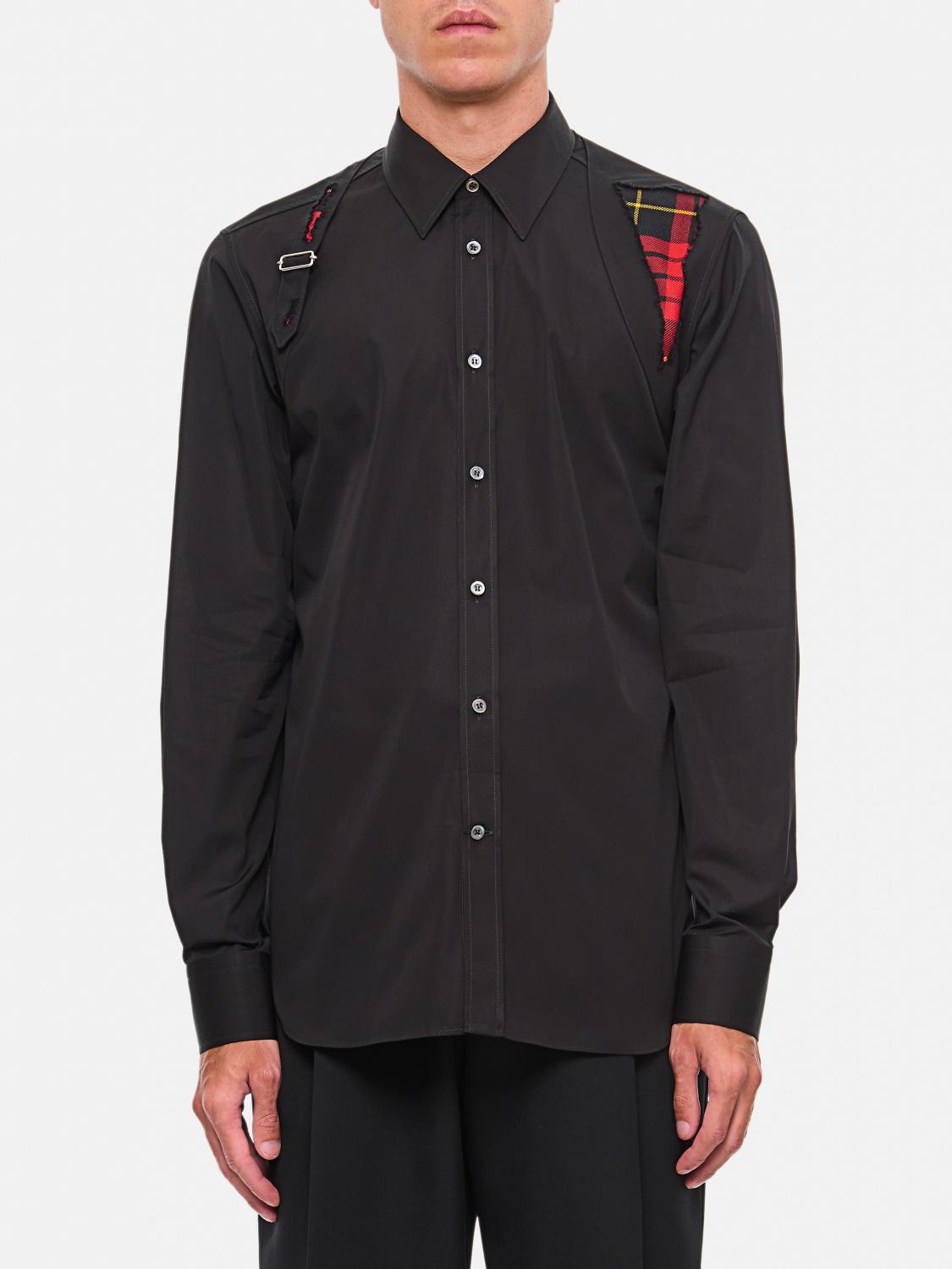 ALEXANDER MCQUEEN SHIRT: Alexander McQueen men's shirt, Black - Img 1