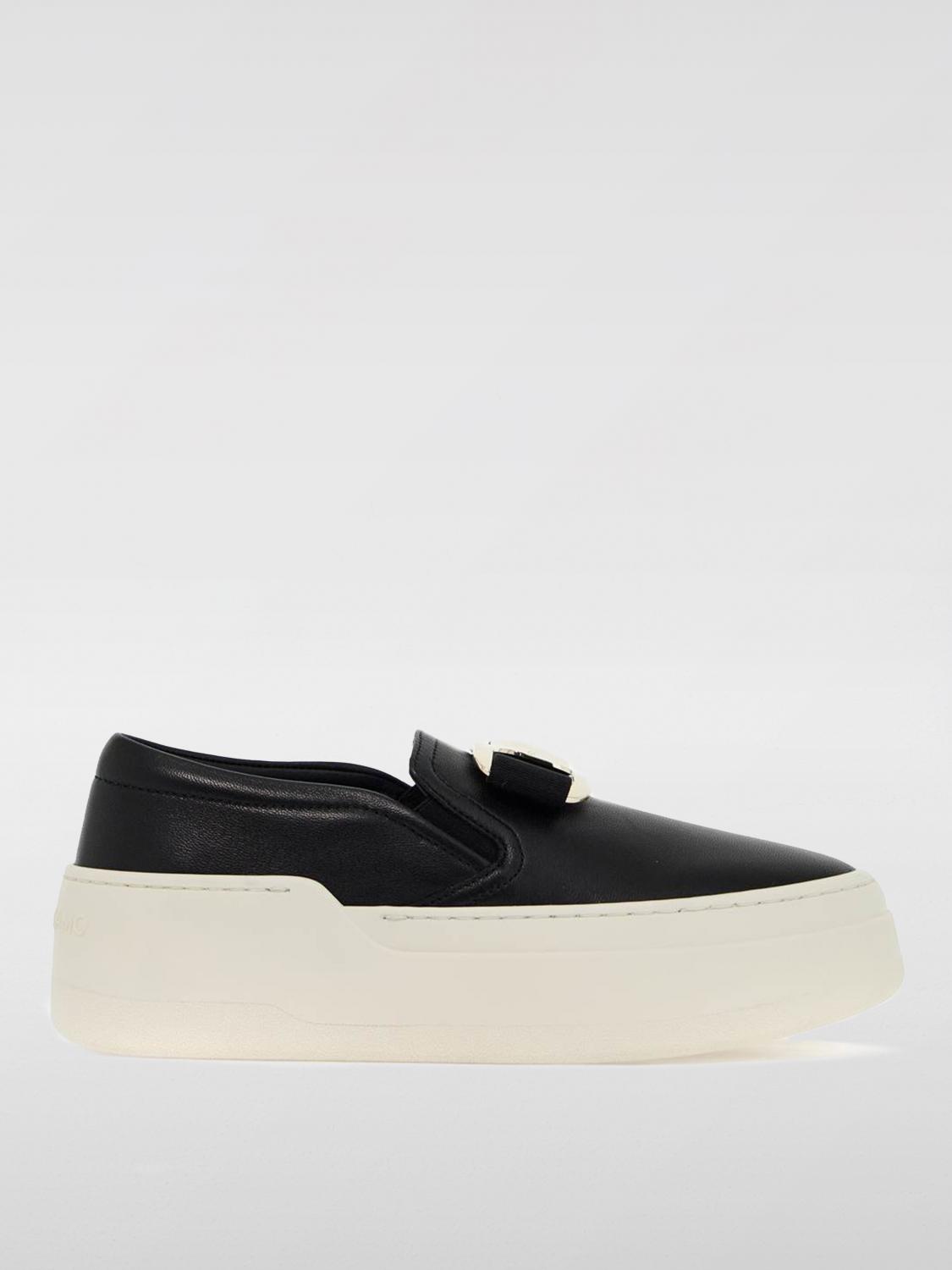 FERRAGAMO SNEAKERS: Sneakers woman Ferragamo, Black - Img 1