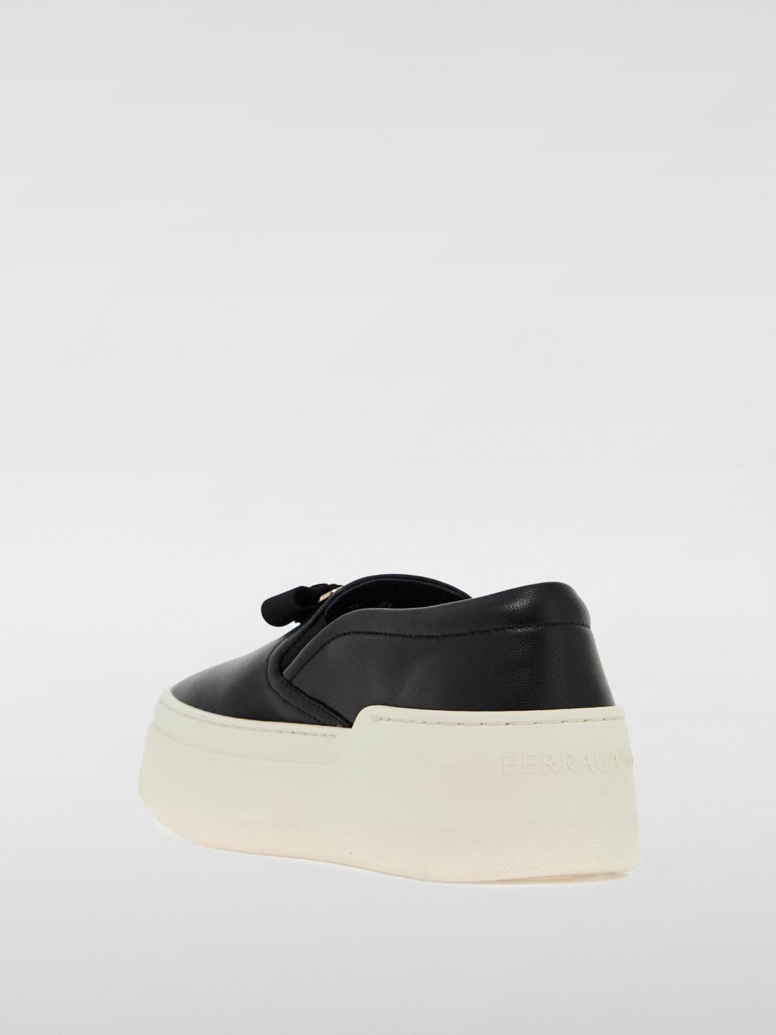 FERRAGAMO SNEAKERS: Sneakers woman Ferragamo, Black - Img 2