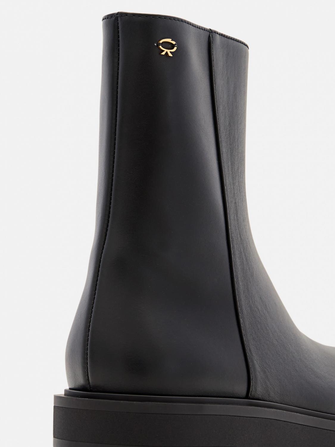 GIANVITO ROSSI FLAT ANKLE BOOTS: Flat ankle boots woman Gianvito Rossi, Black - Img 4