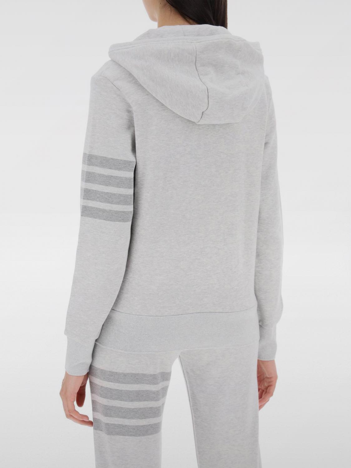 THOM BROWNE SWEATSHIRT: Sweatshirt woman Thom Browne, Grey - Img 2