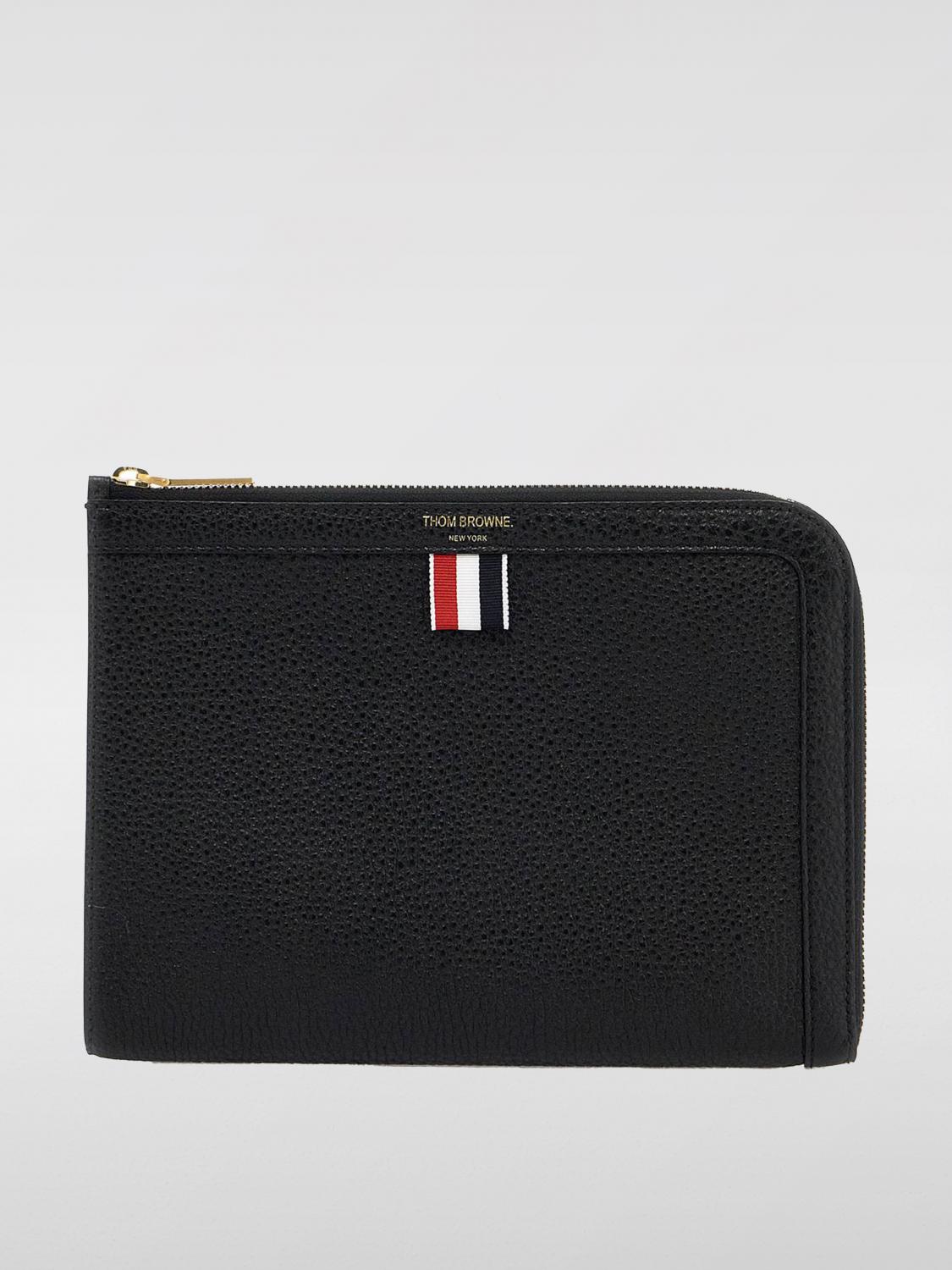 Giglio Pochette Thom Browne in pelle a grana