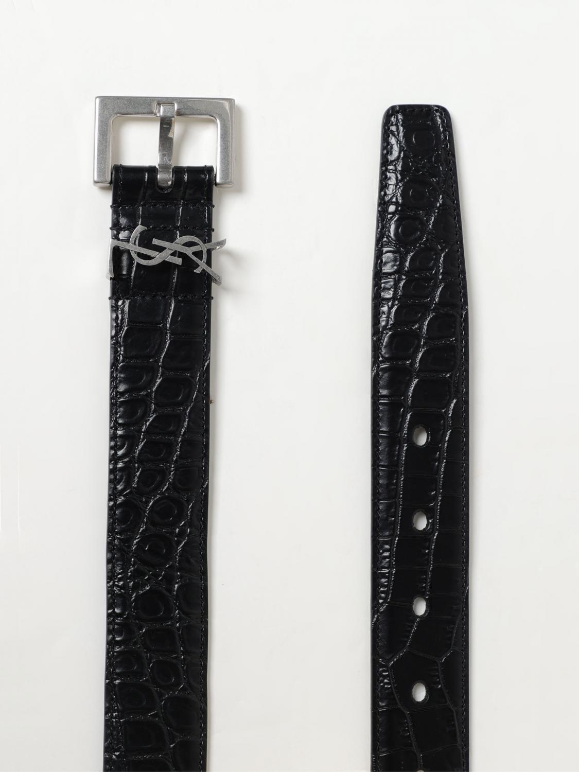 SAINT LAURENT BELT: Belt men Saint Laurent, Black - Img 2