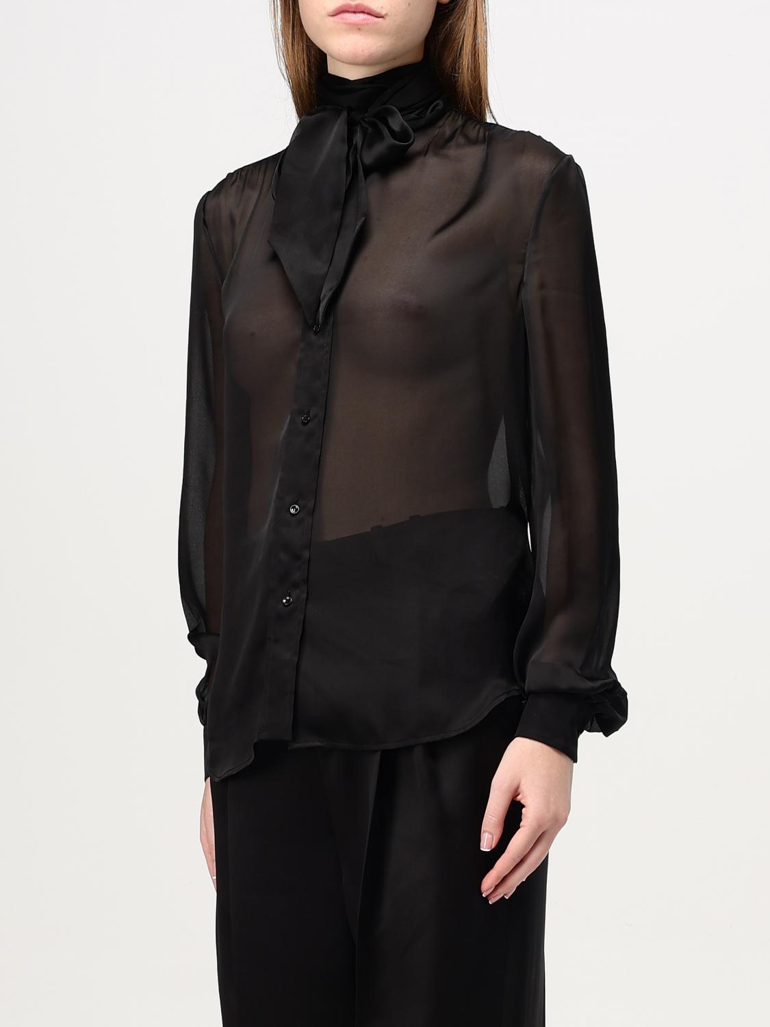 SAINT LAURENT SHIRT: Shirt woman Saint Laurent, Black - Img 4