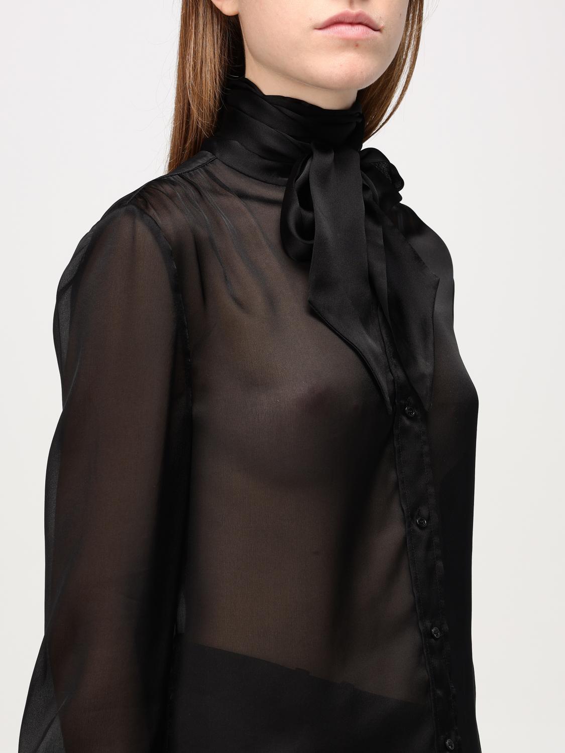 SAINT LAURENT SHIRT: Shirt woman Saint Laurent, Black - Img 5